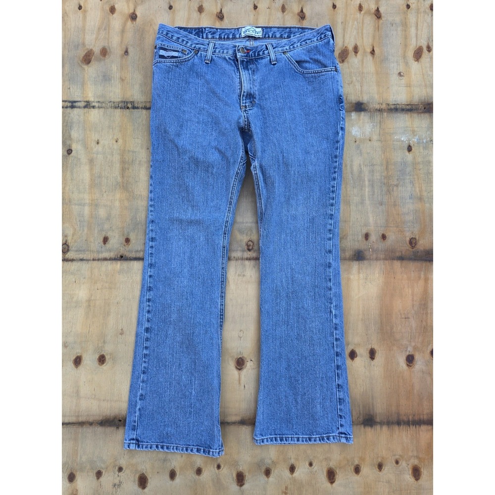 Diamond Gusset Jeans Mens 36x34 Blue Denim USA Made Biker Regular Fit Vintage